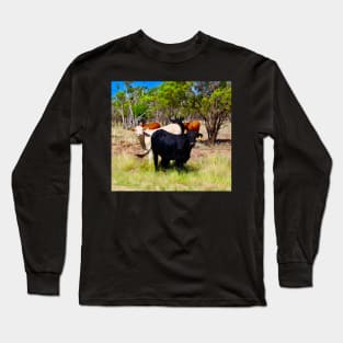 Cattle in the Outback! Long Sleeve T-Shirt